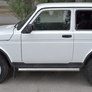 Пороги труба d63 вариант 1 3дв. RUSSTAL Lada 4x4 Urban (2014-2021)