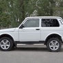 Пороги труба d76 с накладкой вариант 2 3дв. RUSSTAL Lada 4x4 Urban (2014-2021)