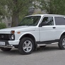 Защита переднего бампера d63 секции-d42 уголки RUSSTAL Lada 4x4 Urban (2014-2021)