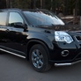 Пороги труба d63 вариант 2 RUSSTAL Nissan X-Trail (2011-2014)