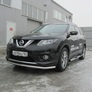 Защита переднего бампера d57 Nissan X-Trail (2015-2023)