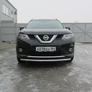 Защита переднего бампера d57 короткая Nissan X-Trail (2015-2023)