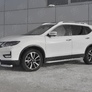 Защита переднего бампера d63 дуга-d63 уголки+клыки RUSSTAL Nissan X-Trail (2018-2023)