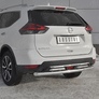 Защита заднего бампера d63 дуга-d42x2 дуги RUSSTAL Nissan X-Trail (2018-2023)