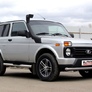 Защита переднего бампера d57 радиусная Lada Niva 4x4 Urban 3D (2014-2021)