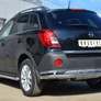 Защита заднего бампера d63 секции d42 уголки RUSSTAL Opel Antara (2012-2019)