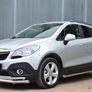 Пороги труба d63 вариант 1 RUSSTAL Opel Mokka (2013-2019)