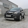 Защита переднего бампера d57 короткая Opel Mokka (2013-2020)