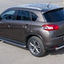 Пороги труба d63 вариант 1 RUSSTAL Peugeot 4008 (2012-2016)