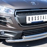 Защита переднего бампера d63х63 RUSSTAL Peugeot 4008 (2012-2016)