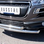 Защита переднего бампера d63х63 RUSSTAL Peugeot 4008 (2012-2016)