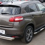 Защита заднего бампера d76х42 нижняя RUSSTAL Peugeot 4008 (2012-2016)