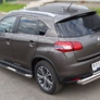 Защита заднего бампера d76х42/42 RUSSTAL Peugeot 4008 (2012-2016)