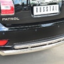 Защита заднего бампера d76 дуга d42 дуга RUSSTAL Nissan Patrol (2014-2020)