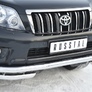 Защита переднего бампера d63 секции d63 уголки RUSSTAL Toyota Land Cruiser Prado 150 (2009-2013)