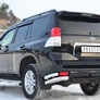 Защита заднего бампера уголки d76 секции d63 секции RUSSTAL Toyota Land Cruiser Prado 150 (2009-2013)