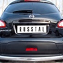 Защита заднего бампера d76 RUSSTAL Nissan Qashqai+2 (2010-2013)