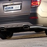 Защита заднего бампера d57 уголки Chevrolet Captiva (2011-2013)