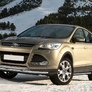 Защита переднего бампера d57+d42 Ford Kuga (2013-2016)