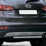 Защита заднего бампера d57 Hyundai Santafe (2012-2015)