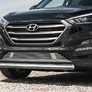 Защита переднего бампера 75x42 овал Hyundai Tucson (2015-2019)