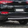 Защита заднего бампера 75x42 овал Hyundai Tucson (2015-2018)