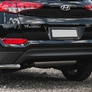 Защита заднего бампера d42 уголки Hyundai Tucson (2015-2018)