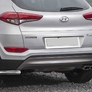 Защита заднего бампера d57 уголки Hyundai Tucson, HighTech (2015-2018)