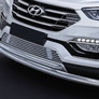 Защита переднего бампера d57+d42 Hyundai Santafe (2016-2018)