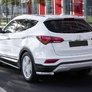 Защита заднего бампера d57 уголки Hyundai Santafe (2015-2018)