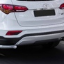 Защита заднего бампера d57 уголки Hyundai Santafe (2015-2018)