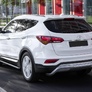 Защита заднего бампера d57 скоба Hyundai Santafe (2015-2018)