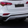 Защита заднего бампера d57 скоба Hyundai Santafe (2015-2018)