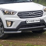 Защита переднего бампера d57 уголки Hyundai Creta (2016-2021)