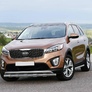 Защита переднего бампера d57 усиленная Kia Sorento Prime (2015-2018)