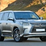 Защита переднего бампера d76 волна Lexus LX (2015-2022)