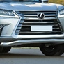 Защита переднего бампера d76 волна Lexus LX (2015-2022)