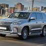 Защита переднего бампера d76+75x42 овал Lexus LX (2015-2022)