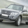 Защита переднего бампера d76+d57 Mitsubishi Pajero IV (2011-2024)