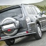 Защита заднего бампера d76+d42 Mitsubishi Pajero IV (2011-2024)