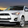 Защита переднего бампера d57+d42 Mitsubishi ASX (2010-2015)