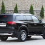 Защита заднего бампера d76+d42 Mitsubishi Pajero Sport (2008-2016)