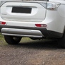 Защита заднего бампера d57 Mitsubishi Outlander (2012-2014)