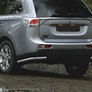 Защита заднего бампера d57 уголки Mitsubishi Outlander (2012-2014)