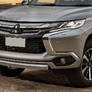 Защита переднего бампера 75x42 овал Mitsubishi Pajero Sport (2016-2021)