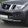 Защита переднего бампера d76+d57 Nissan Pathfinder (2010-2014)