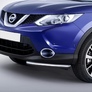 Защита переднего бампера d57 уголки Nissan Qashqai (2013-2019)