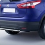 Защита заднего бампера d57 Nissan Qashqai (2013-2019)