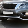 Защита переднего бампера d57 волна Nissan Pathfinder (2014-2017)