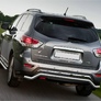 Защита заднего бампера d57 волна Nissan Pathfinder (2014-2016)